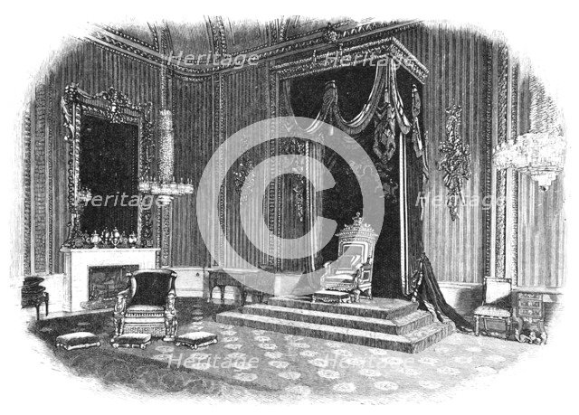 'Buckingham Palace: The Throne-Room', 1886. Artist: Unknown.