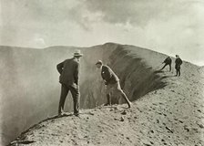 'At the Crater's Brink, Asama-Yama', 1910. Creator: Herbert Ponting.