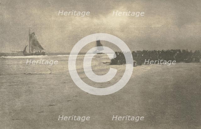Camera Work: On a Dutch Shore, 1904. Creator: James Craig Annan.