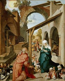 Paumgartner altarpiece, central panel: The Nativity of Christ, after 1503. Creator: Dürer, Albrecht (1471-1528).