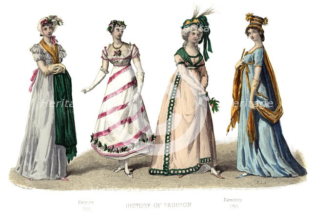 French costume: Empire, (1882). Artist: Unknown