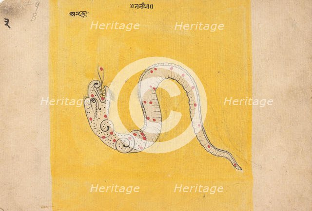 Page from a Dispersed Book of Dreams, mid-late 19th century. Creator: Unknown.