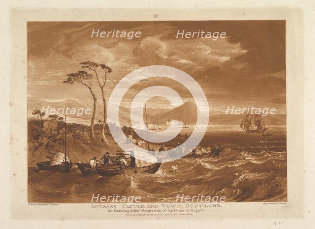 Inverary Castle and Town, Scotland (Liber Studiorum, part XIII, plate 65), January 1, 1816. Creator: JMW Turner.
