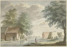 Lime kilns at Hillegom, 1765. Creator: Gerard van Rossum.