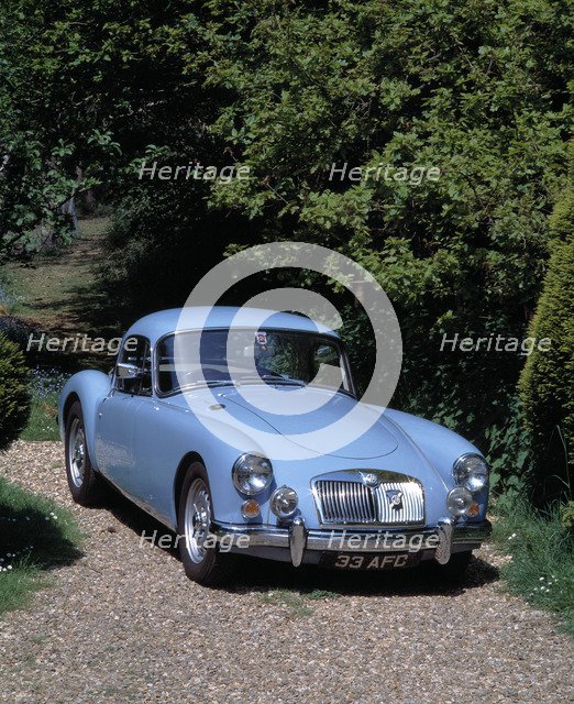 1959 MG A Twin Cam Coupe. Artist: Unknown.