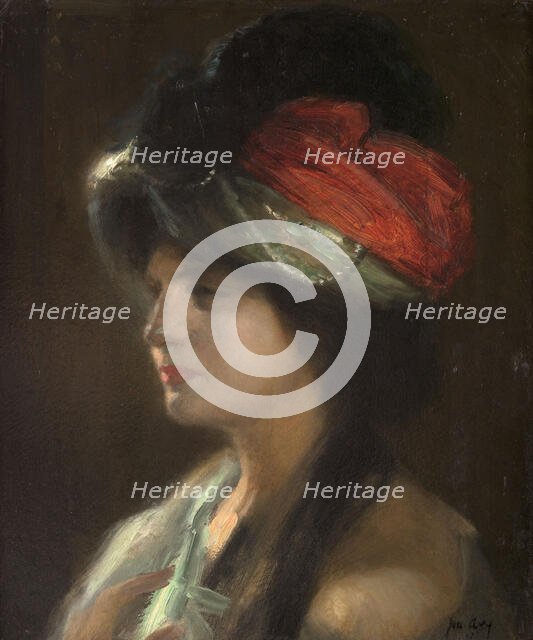 Yamila in a turban, 1907. Creator: Joseph Marius Avy.