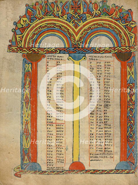 Canon Table Page; Gospel Book, about 1504-1505. Creator: Unknown.