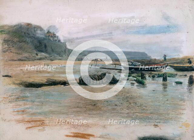 Coast Scene, Cullercoats, c1834. Creator: John Linnell the Elder.