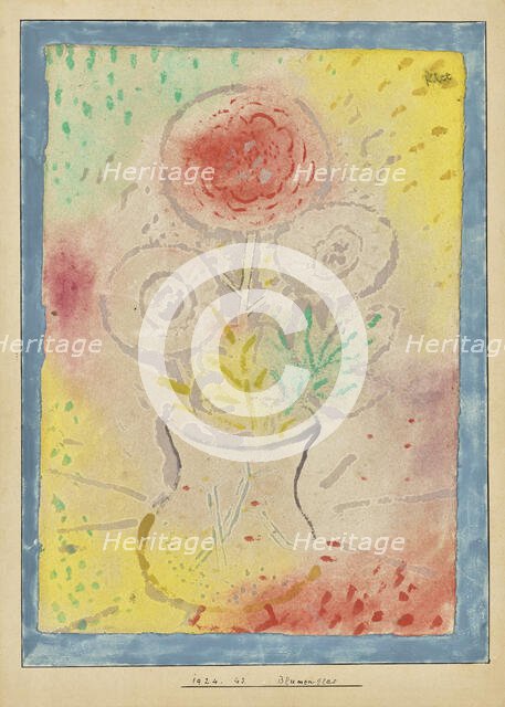 Flower Glass, 1924. Creator: Klee, Paul (1879-1940).