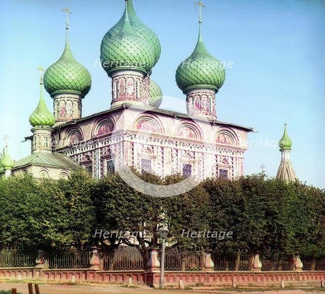 Church of the Resurrection in the Grove, Kostroma, 1910. Creator: Sergey Mikhaylovich Prokudin-Gorsky.