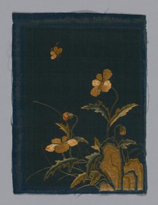 Panel (Furnishing Fabric), China, Kangxi Period, Qing dynasty (1644-1911), 1800/50. Creator: Unknown.