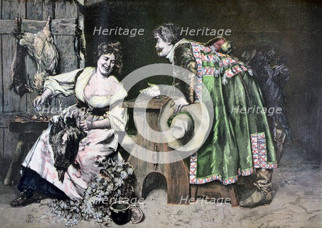 'Gallant Remarks', 1893. Artist: Roybet Ferdinand