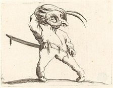 Masked Man with Twisted Feet, c. 1622. Creator: Jacques Callot.