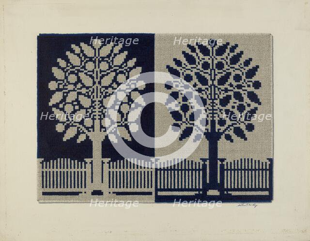 Tyler Coverlet, c. 1941. Creator: Merkley, Arthur G..