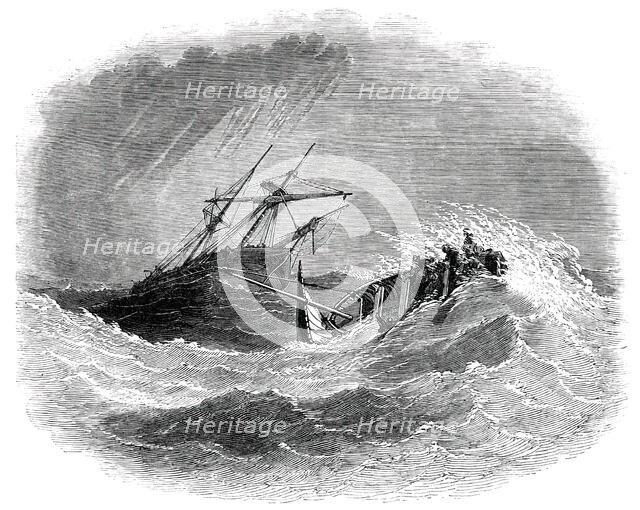 Boat Catastrophe, and the "Lalla Rookh" in Distress, off Worthing, 1850. Creator: Unknown.