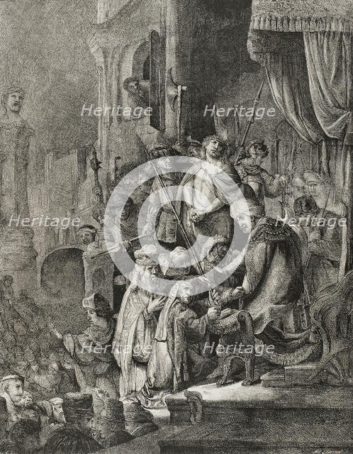 Jesus Christ before Pontius Pilate, 1878.  Creator: Unknown.