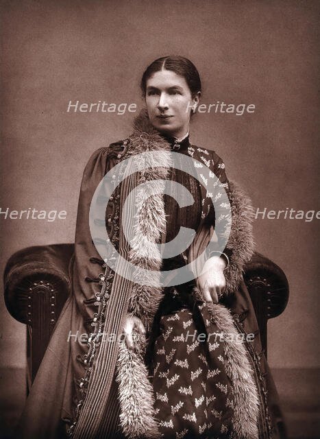 Mary Augusta Ward, Mrs Humphry Ward, c1870s. Creator: Barraud.