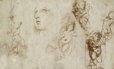 Various Studies, chiefly for the Borghese-Beckford St Catherine, early 16th century. Artist: Raphael.