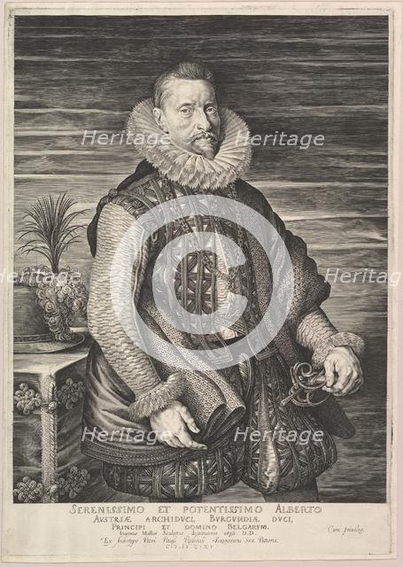 Portrait of Albert, Archduke of Austria, Sovereign of Southern Netherlands, 1615. Creator: Jan Muller.