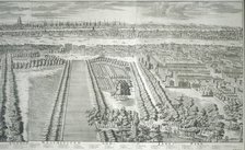 Panoramic view of the City of London and Westminster showing St James's Park, 1730. Artist: van Hove