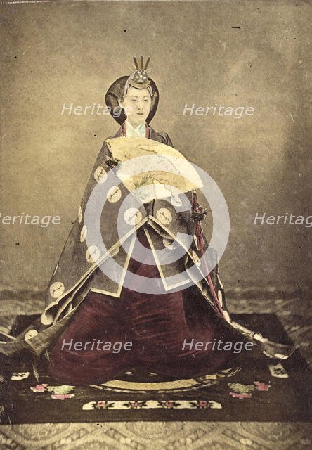 Portrait of Empress Shoken (image 1 of 2), 1865. Creator: Unknown.