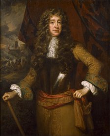 Portrait of an unknown man called William III, late 17th century. Artist: Studio of William Wissing.