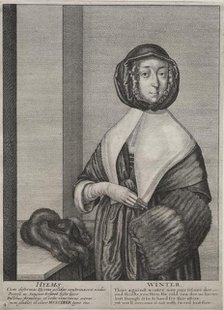 The Four Seasons: Winter, 1641. Creator: Wenceslaus Hollar (Bohemian, 1607-1677).