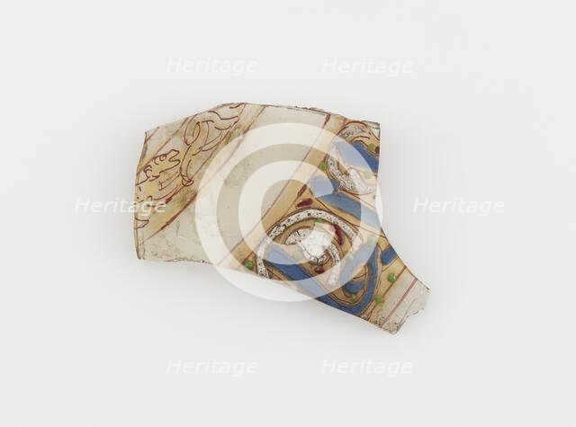 Islamic Glass Fragment, circa 900-1400. Creator: Unknown.