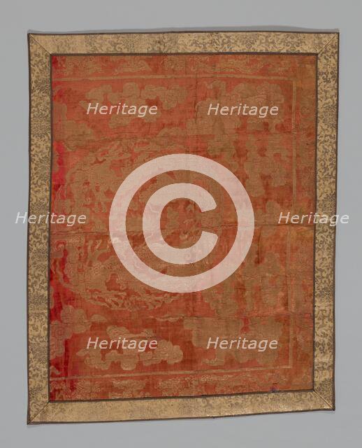 Panel (Furnishing Fabric), China, Edo period (1615-1868), 1775/1825. Creator: Unknown.