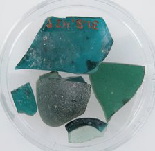 Glass Fragments, Coptic, 4th century. Creator: Unknown.