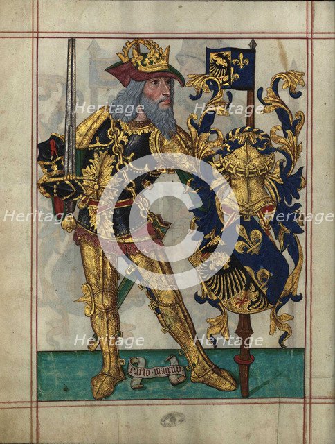 Charles the Great (From Livro do Ameiro-Mor), 1509. Artist: Anonymous  