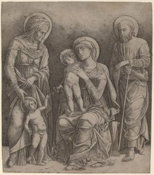 Holy Family with Saint Elizabeth and the Infant Saint John, c. 1495/1505. Creator: Giovanni Antonio da Brescia.