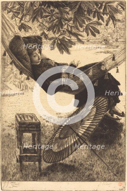 The Hammock (Le hamac), 1880. Creator: James Tissot.