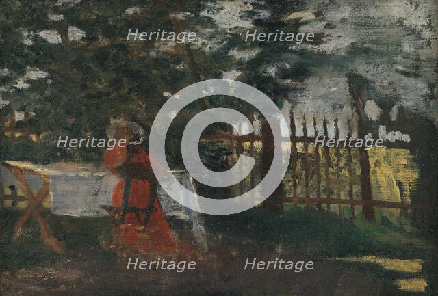 In the Garden, 1905-1910. Creator: Konstantín Kövári-Kacmarik.