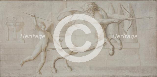 Achilles and the Centaur Cheiron, 1794-1798. Creator: Nicolai Abraham Abildgaard.