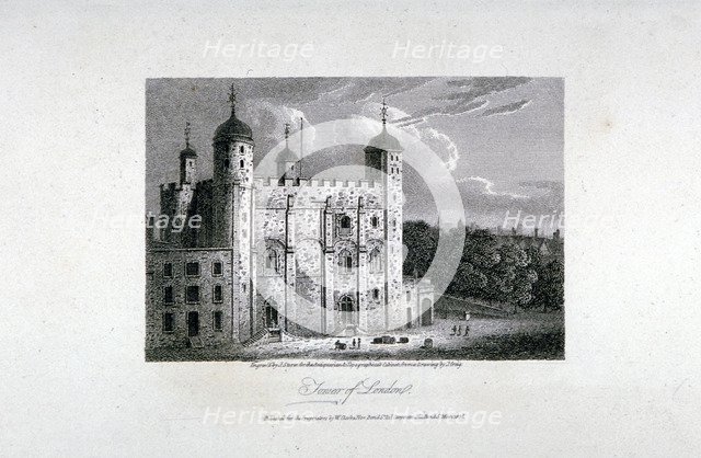 Tower of London, 1808. Artist: James Sargant Storer