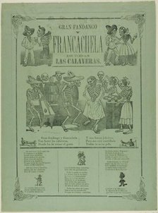 Grand Dance and Wild Party of All the Calaveras, n.d. Creator: José Guadalupe Posada.
