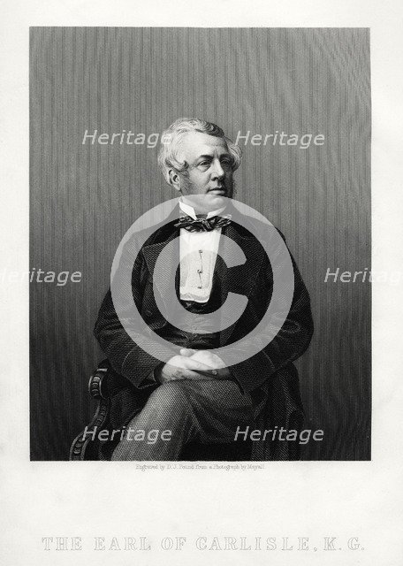 George William Frederick Howard, 7th Earl of Carlisle, British politician and statesman, c1880.Artist: DJ Pound