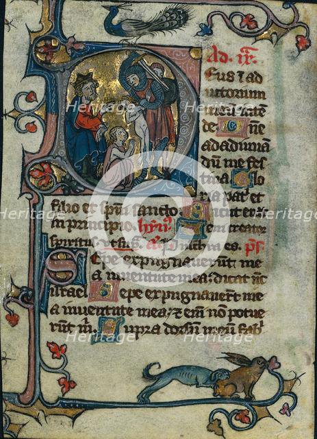 Leaf from a Book of Hours: Initial D: Massacre of the Innocents (1 of 2 Excised Leaves), early 1300s Creator: Unknown.