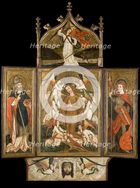 Altar Retable from the Church in Moszczenica Nizna near Stary Sacz, c1480. Creator: Unknown.