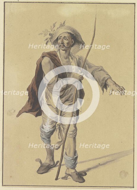 Portrait of the goldsmith Adam von Memmingen, 1748. Creator: Johann Esaias Nilson.