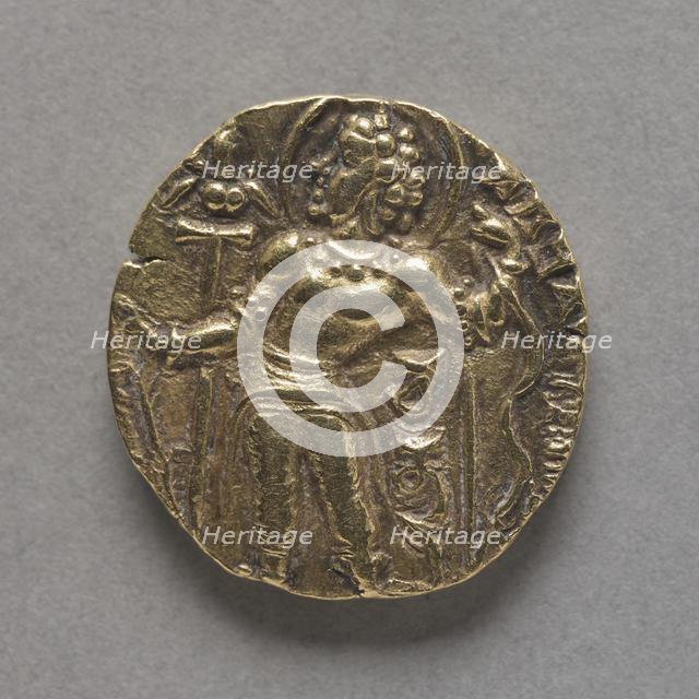 Coin with Figure of an Archer (obverse), c. 380 - c. 414. Creator: Unknown.