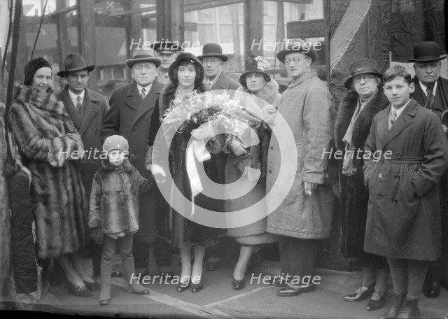 Christening Group for the Yugoslavian 'Bakar', J Samuel White and Co, Cowes, Isle of Wight, 1931. Creator: Kirk & Sons of Cowes.