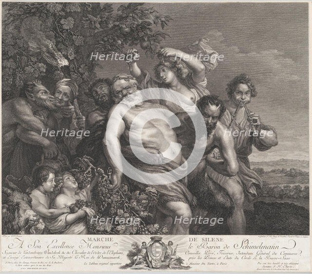 The Triumph of Silenus, 1775-78., 1775-78. Creator: Nicolas de Launay.