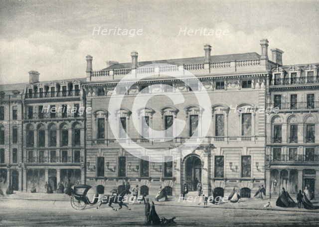 'Garrick Club and Adjoining Buildings', c1860. Artist: Frederick Marrable.