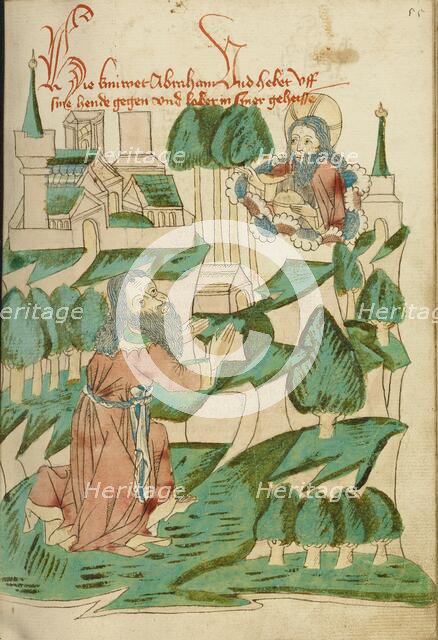 The Calling of Abraham; Barlaam und Josaphat, 1469. Creators: Hans Schilling, Diebolt Lauber.