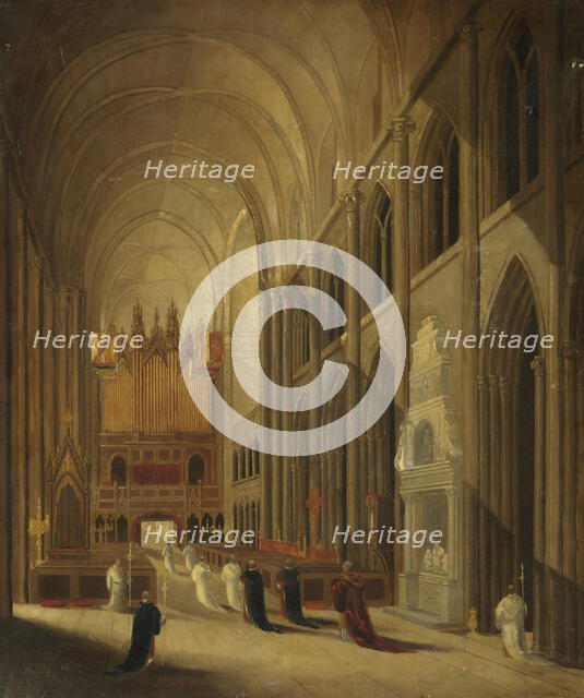 Going to Mass, c1840s. Creator: David Roberts.