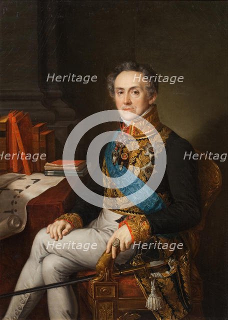 Portrait of Ivan Vasilyevich Tutolmin (1751-1839), 1830s. Creator: Tropinin, Vasili Andreyevich (1776-1857).