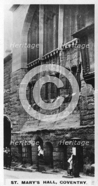 St Mary's Hall, Coventry, West Midlands, c1920s. Artist: Unknown