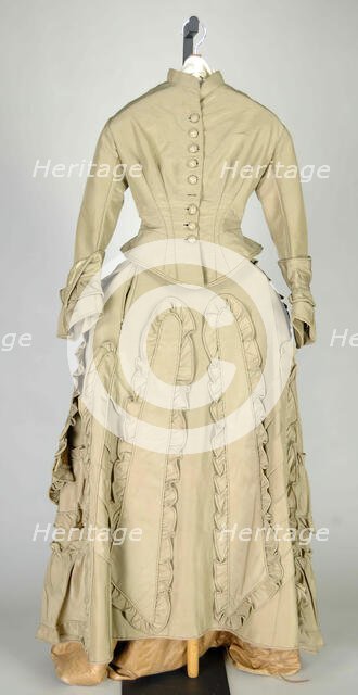 Wedding Dress, American, 1872. Creator: Unknown.